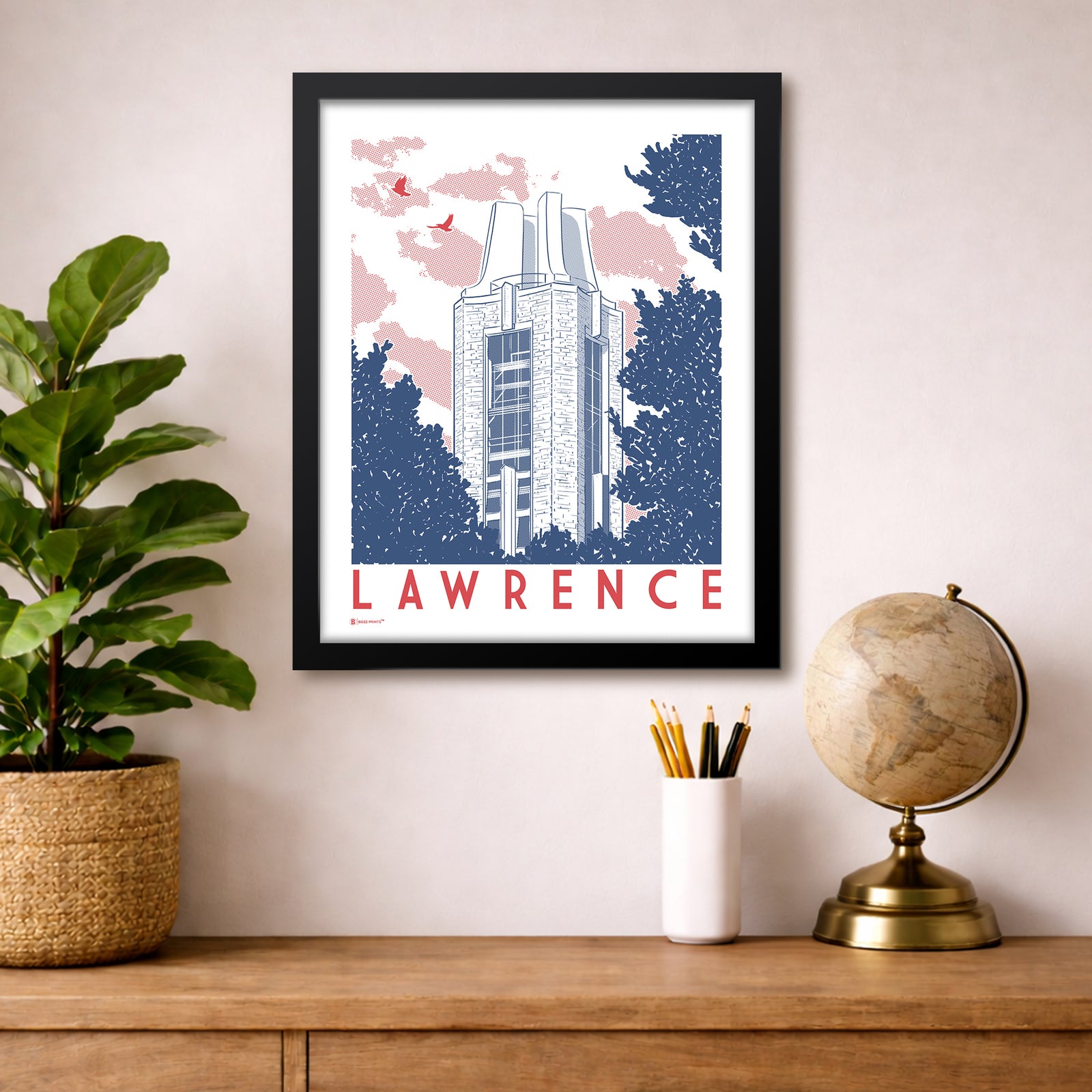 Lawrence Campanile Print