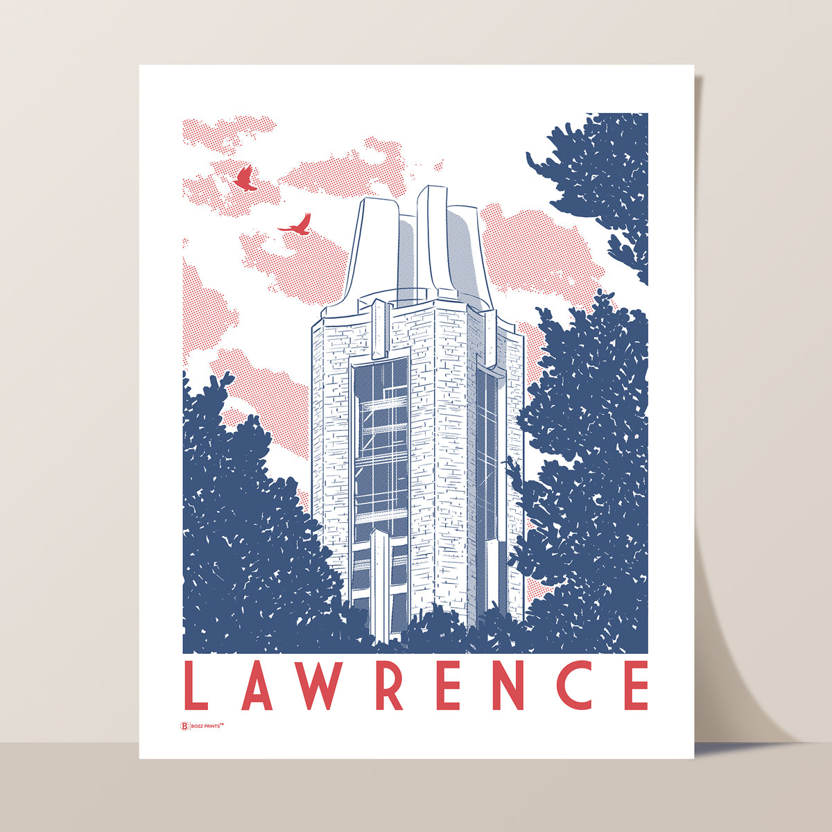 Lawrence Campanile Print