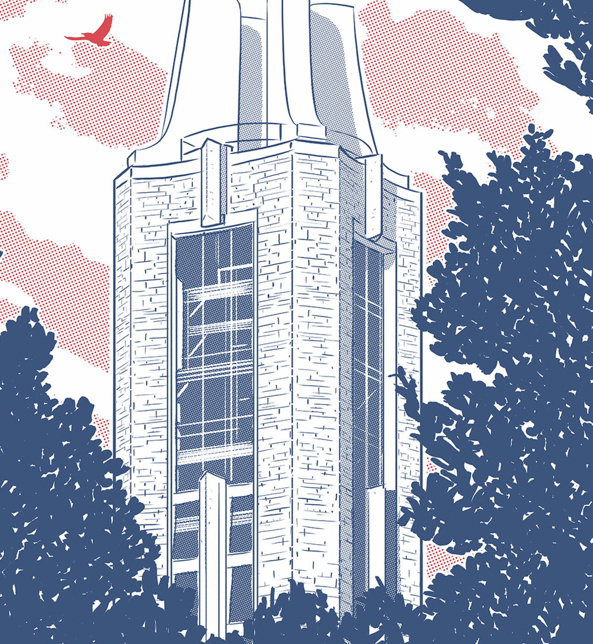 Lawrence Campanile Print