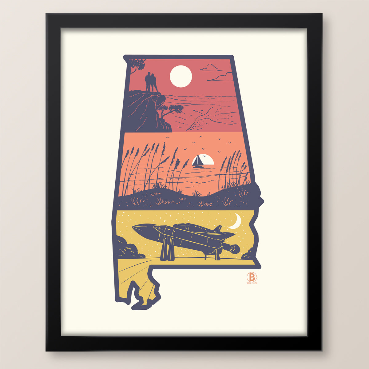 Layers of Alabama Print