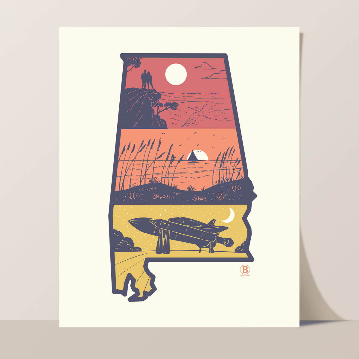 Layers of Alabama Print