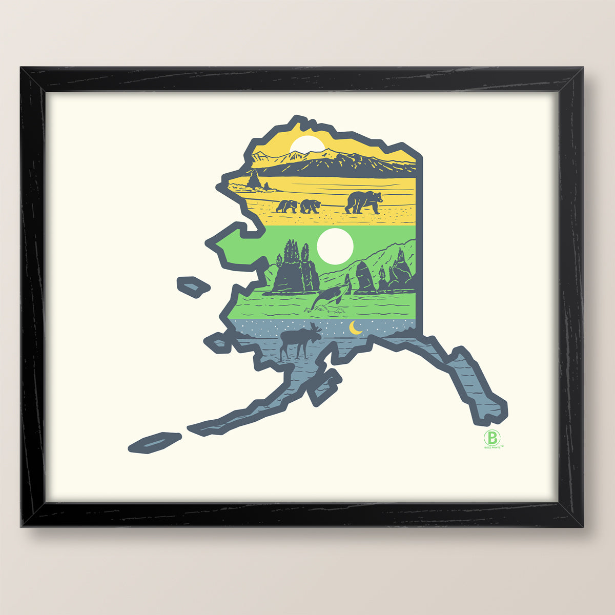 Layers of Alaska Print