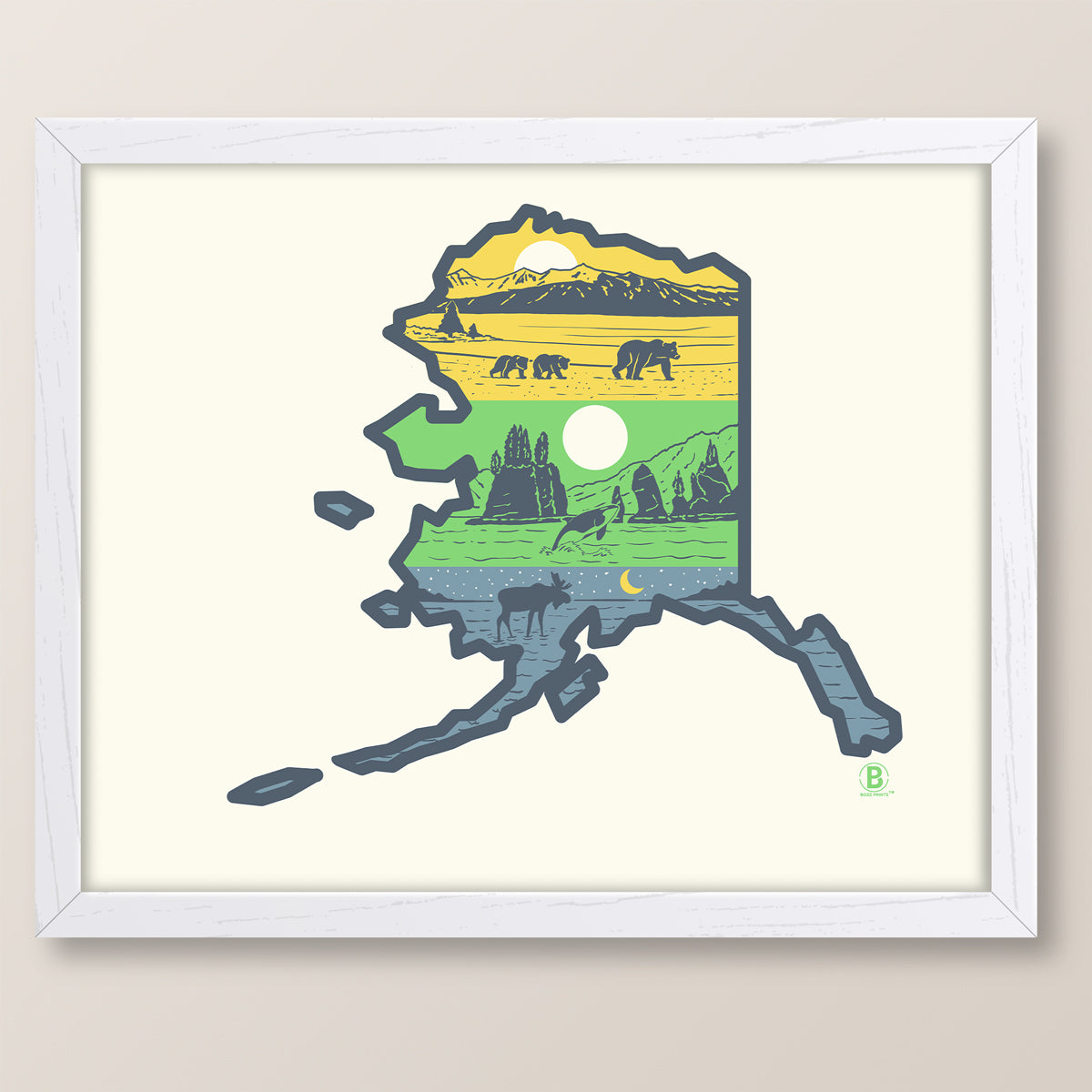 Layers of Alaska Print