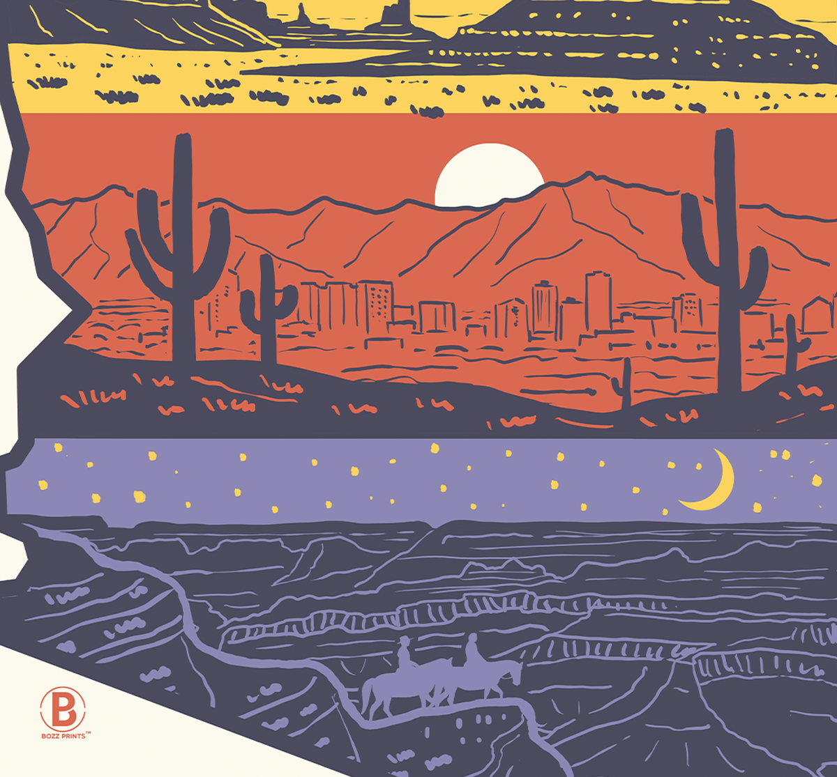 Layers of Arizona Print