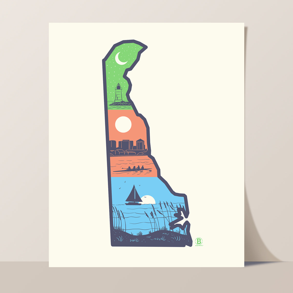 Layers of Delaware Print