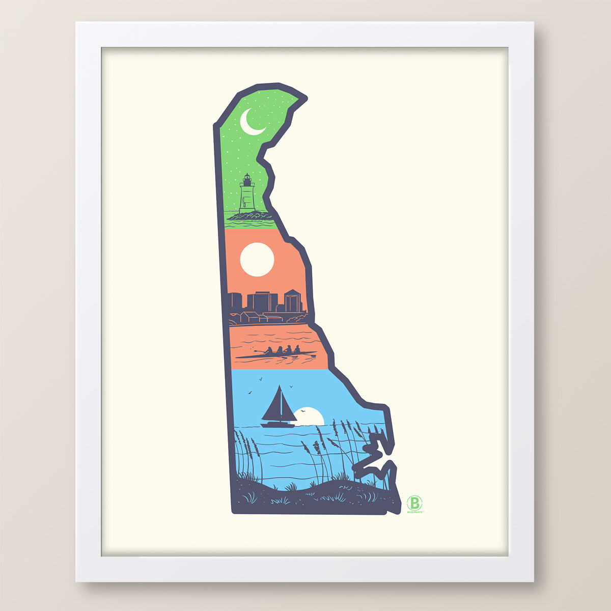 Layers of Delaware Print