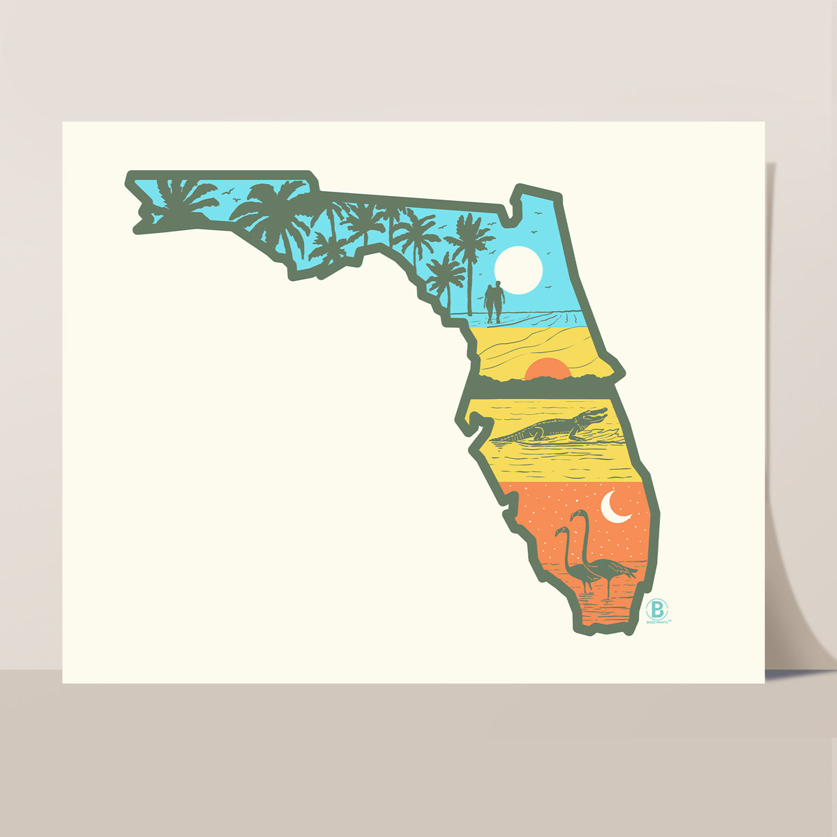 Layers of Florida Print