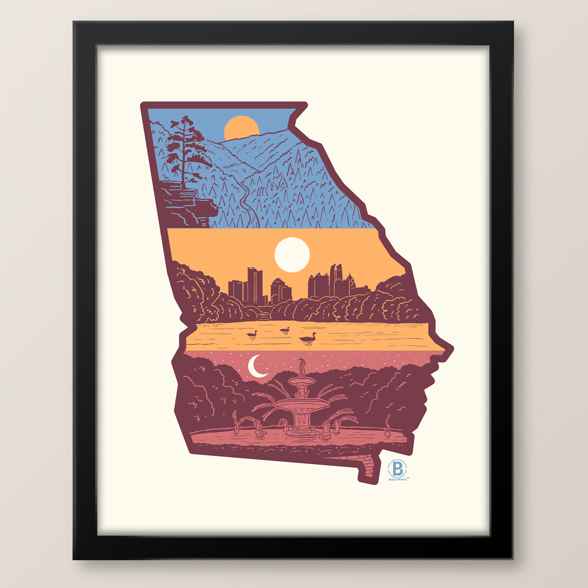 Layers of Georgia Print