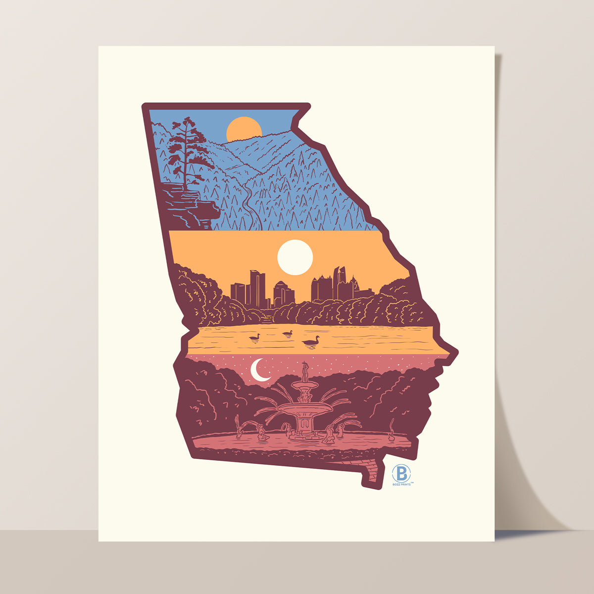 Layers of Georgia Print