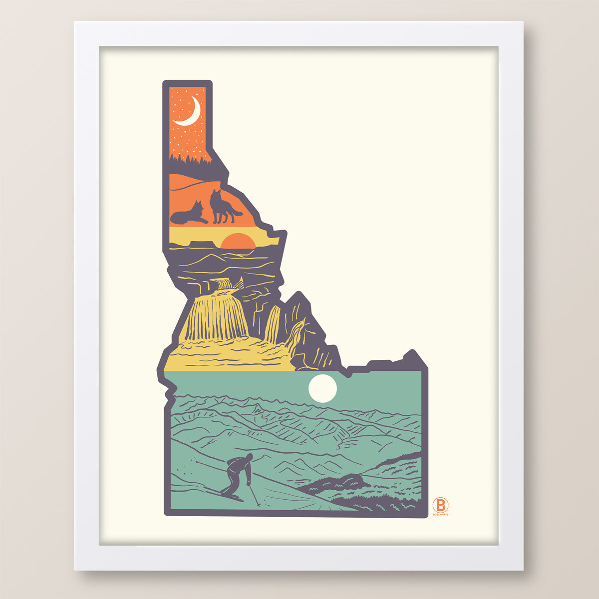 Layers of Idaho Print