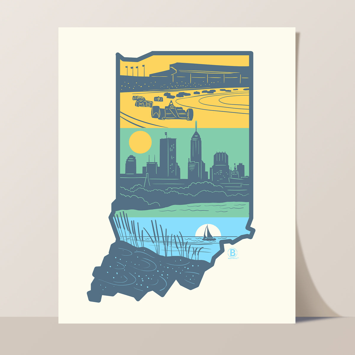 Layers of Indiana Print