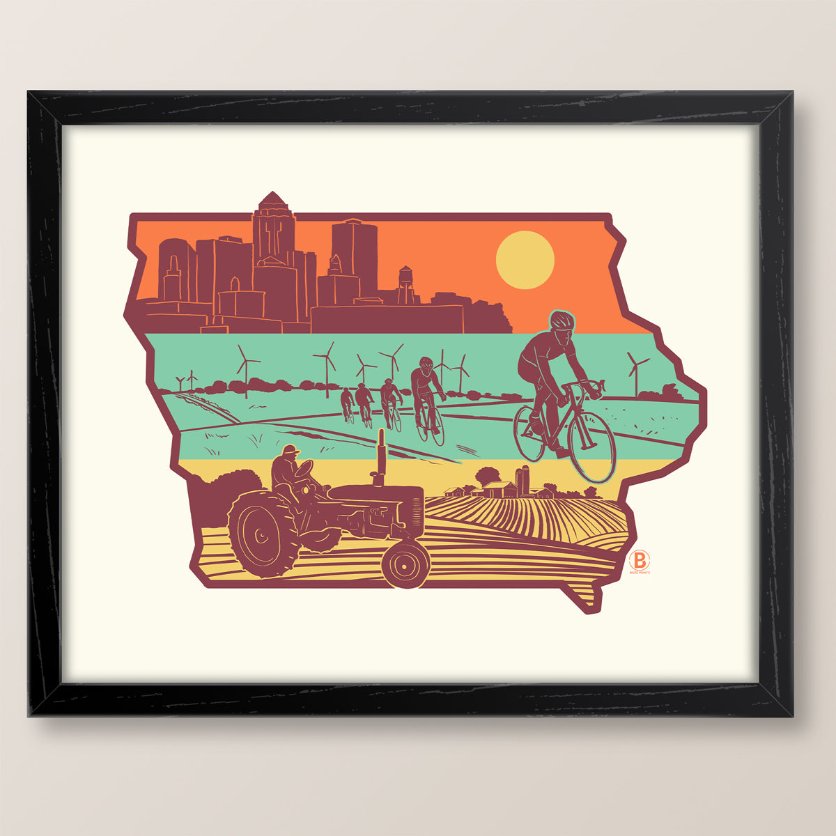 Layers of Iowa Print