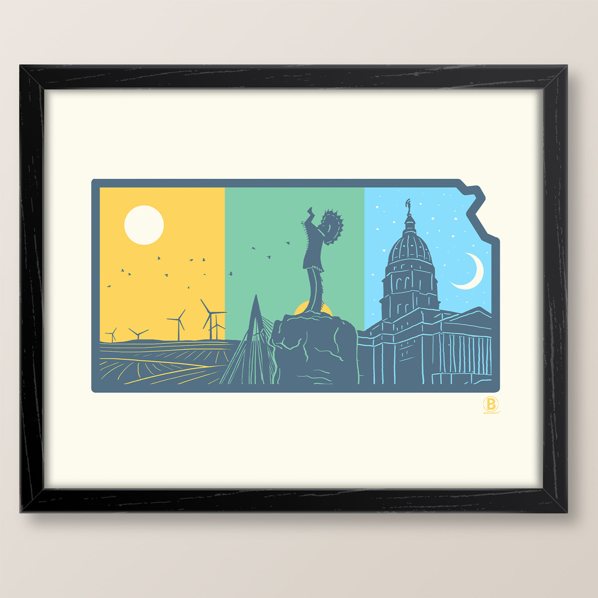 Layers of Kansas Print