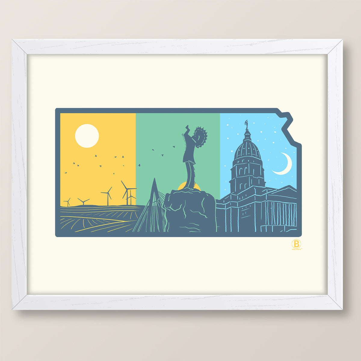 Layers of Kansas Print