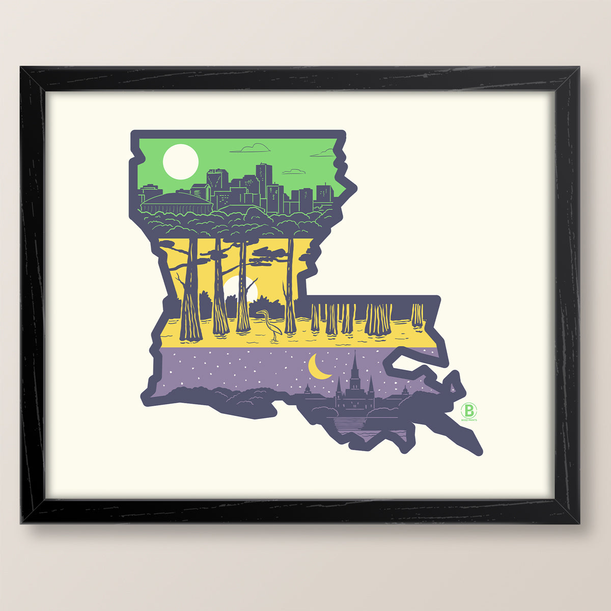Layers of Louisiana Print