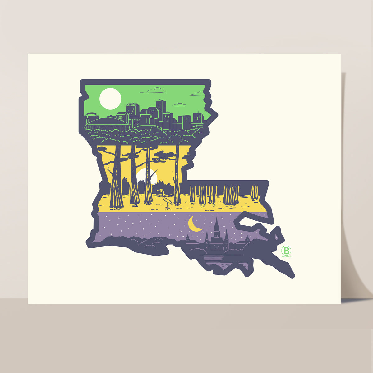 Layers of Louisiana Print