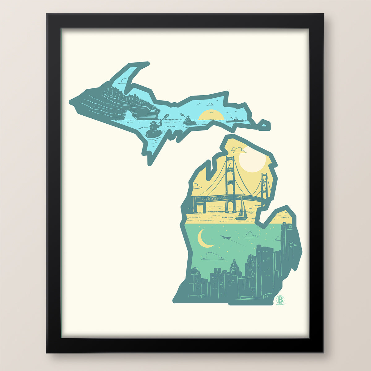 Layers of Michigan Print