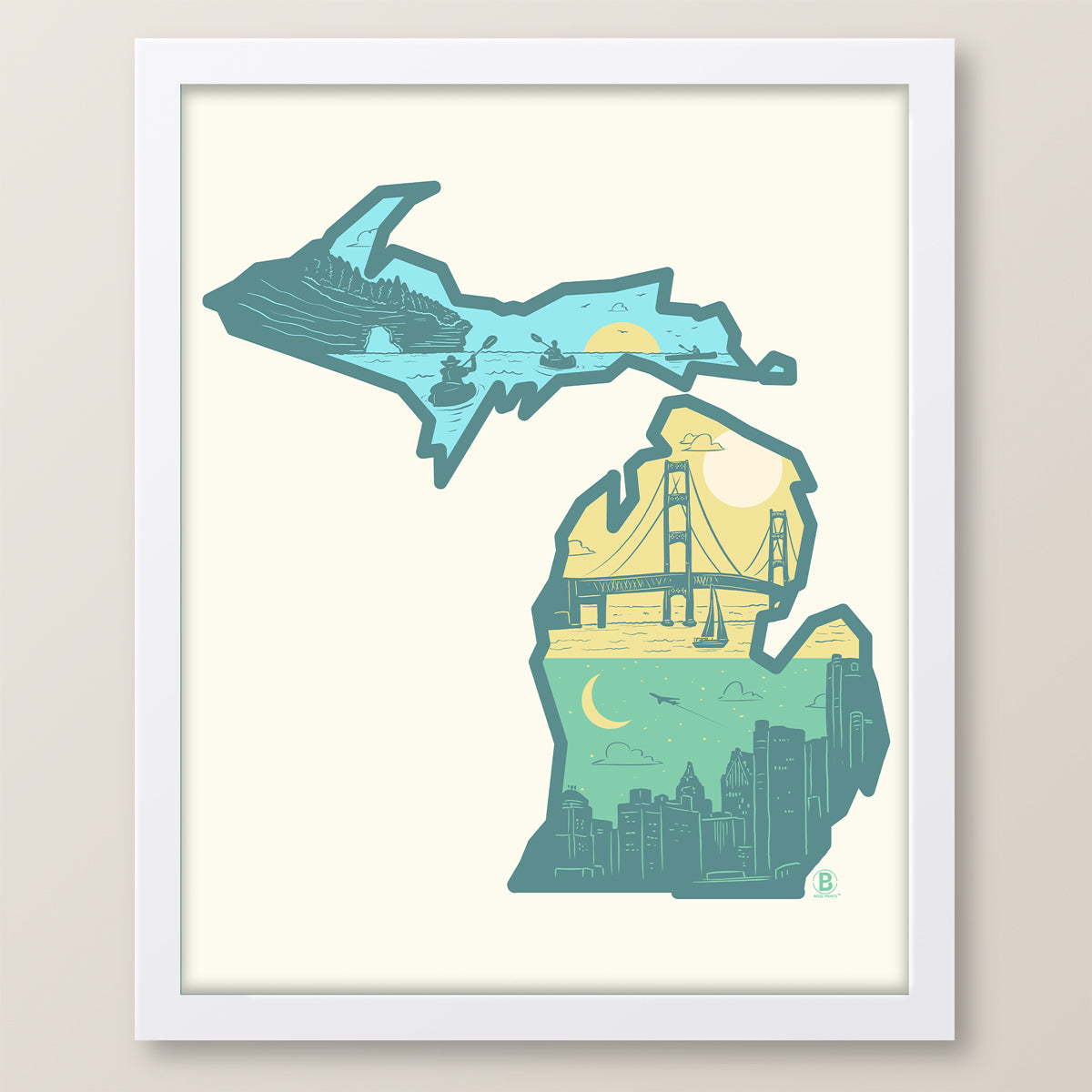 Layers of Michigan Print