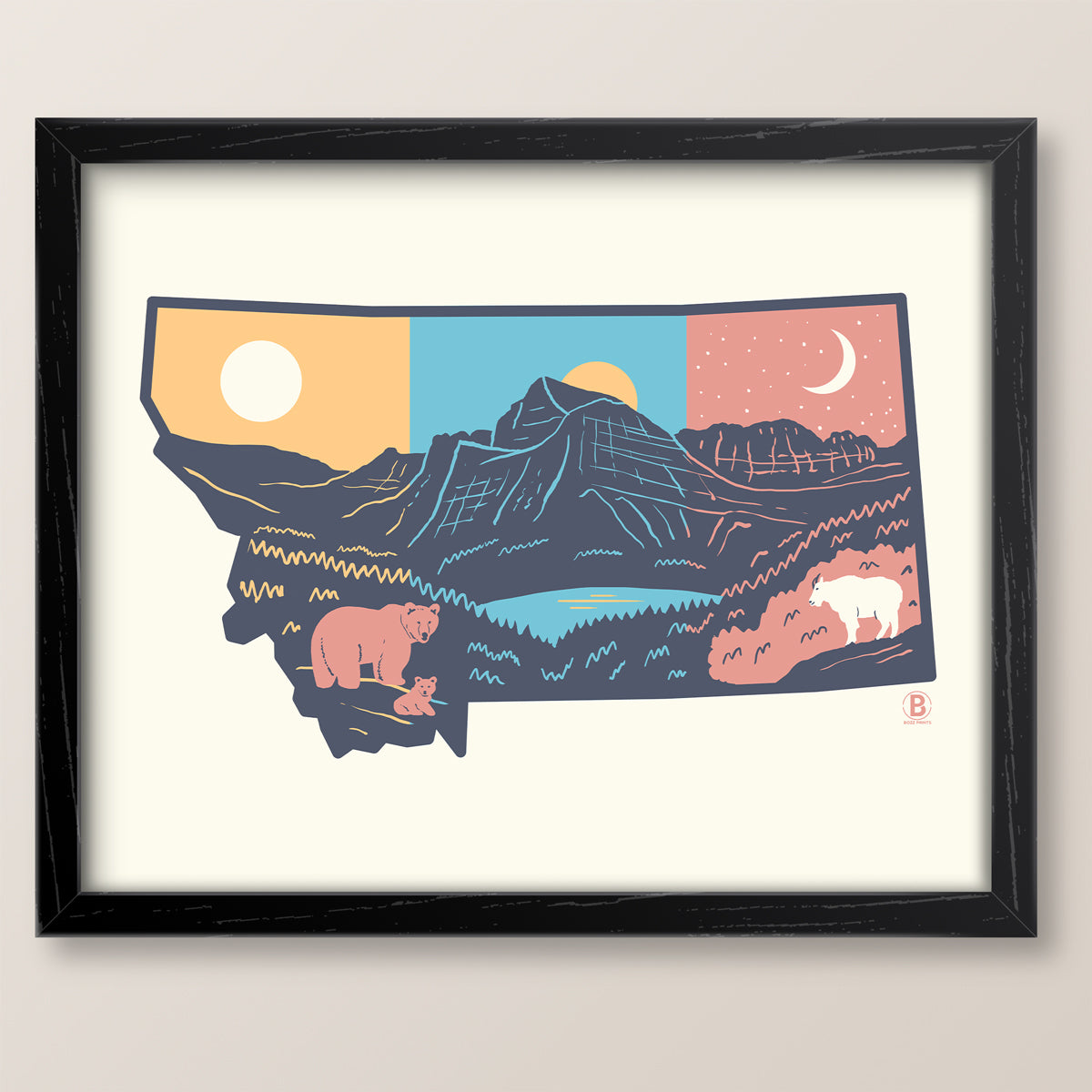 Layers of Montana Print