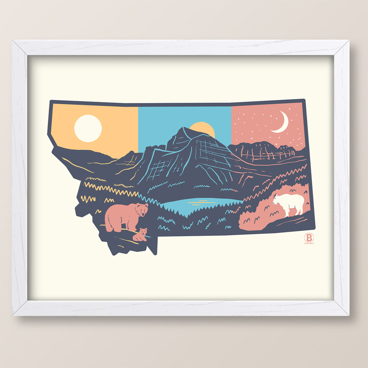 Layers of Montana Print