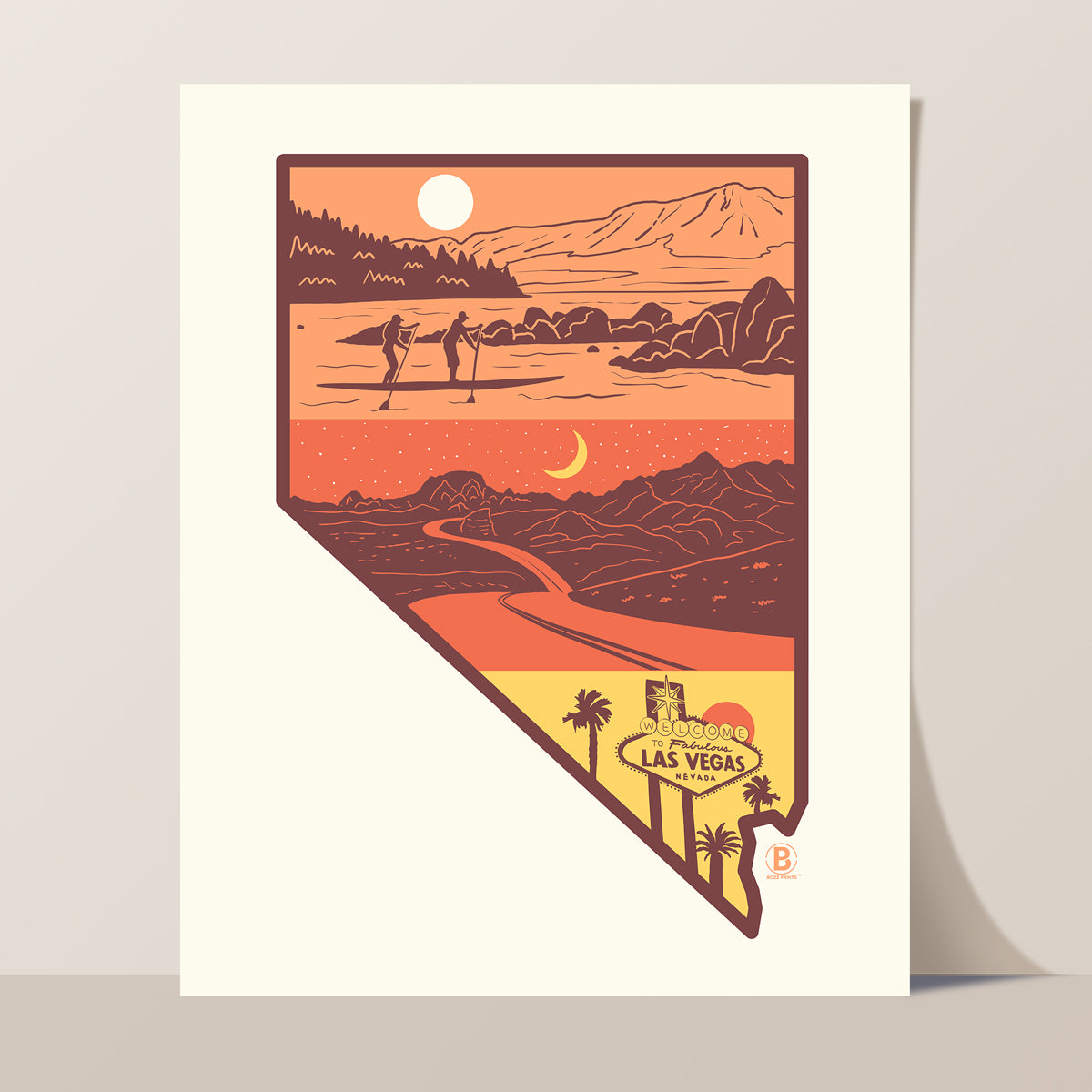 Layers of Nevada Art Print - Bozz Prints