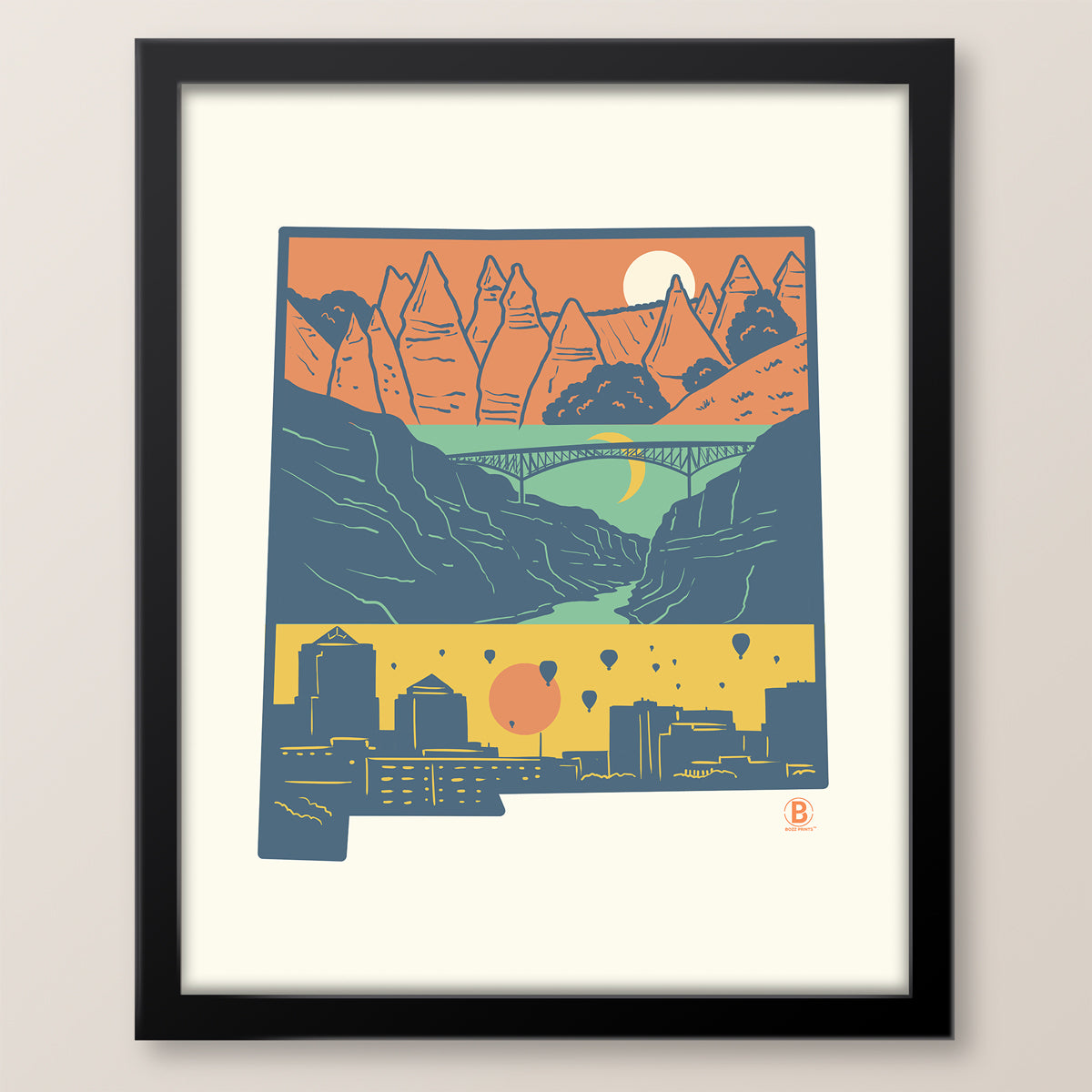 Layers of New Mexico Print