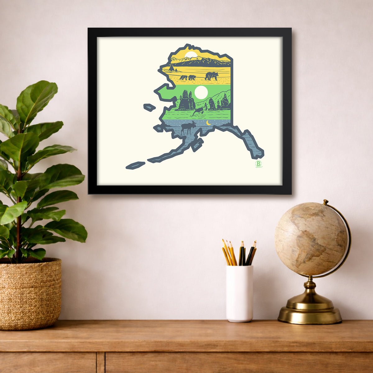 Layers of Alaska Print