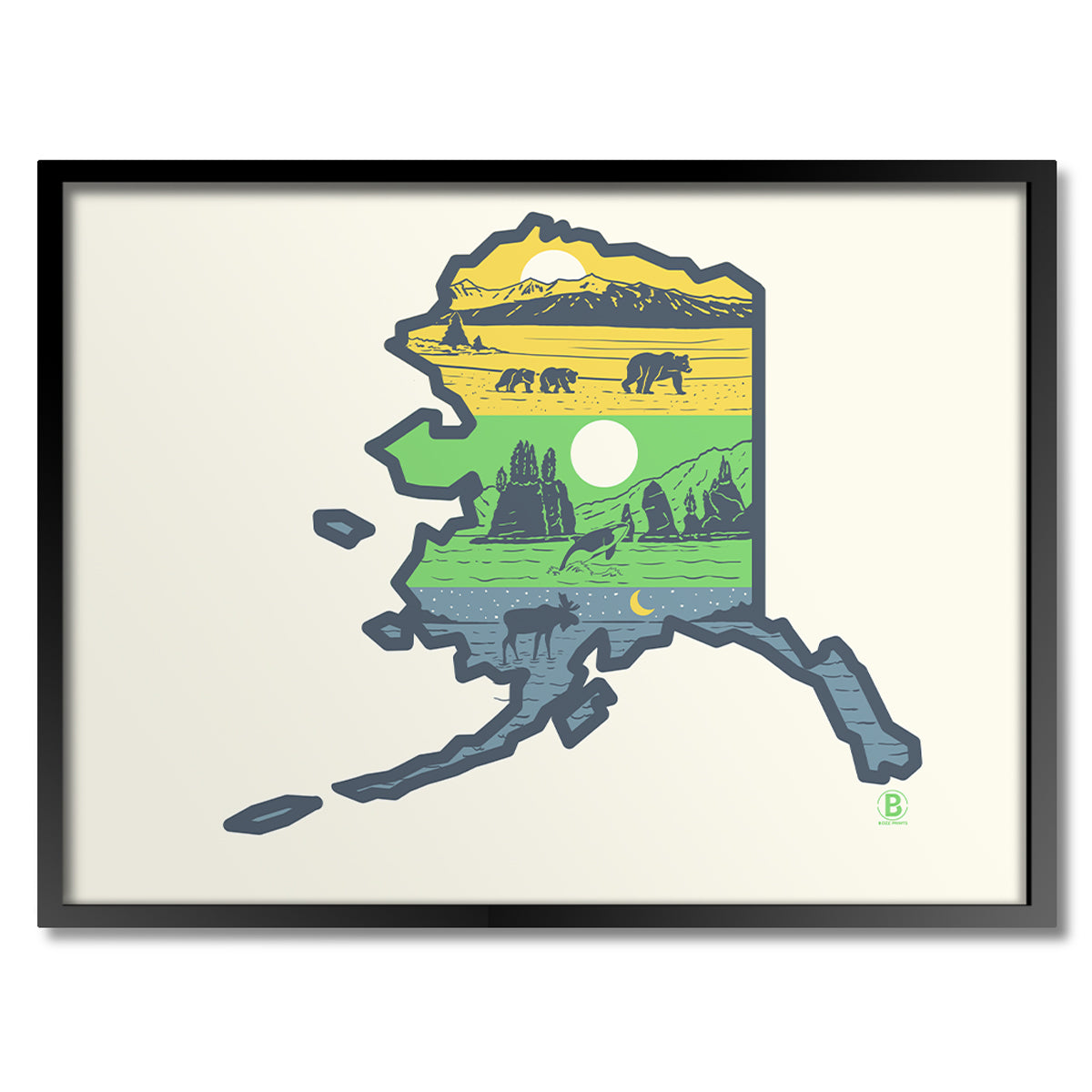 Layers of Alaska Print