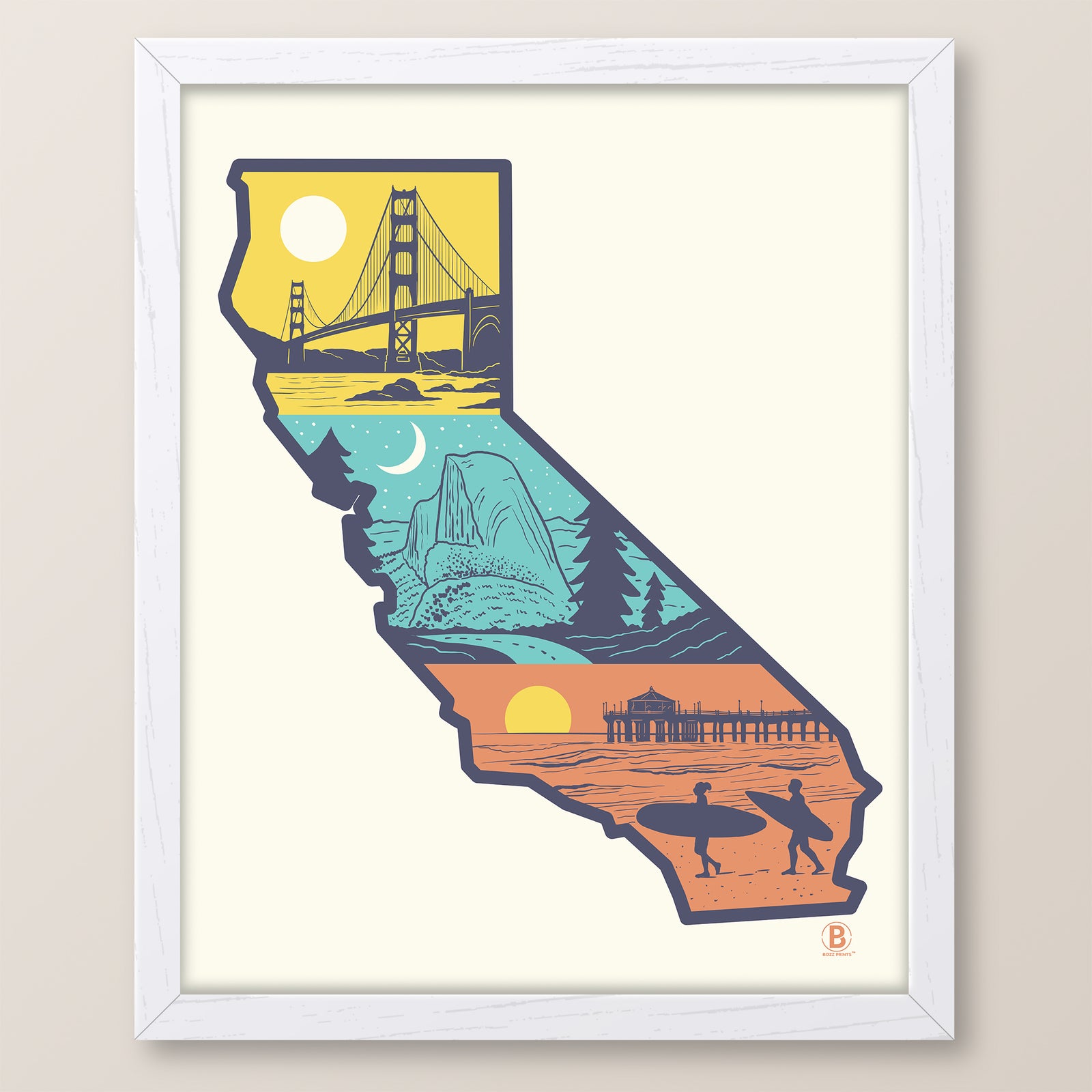 Layers of California Print