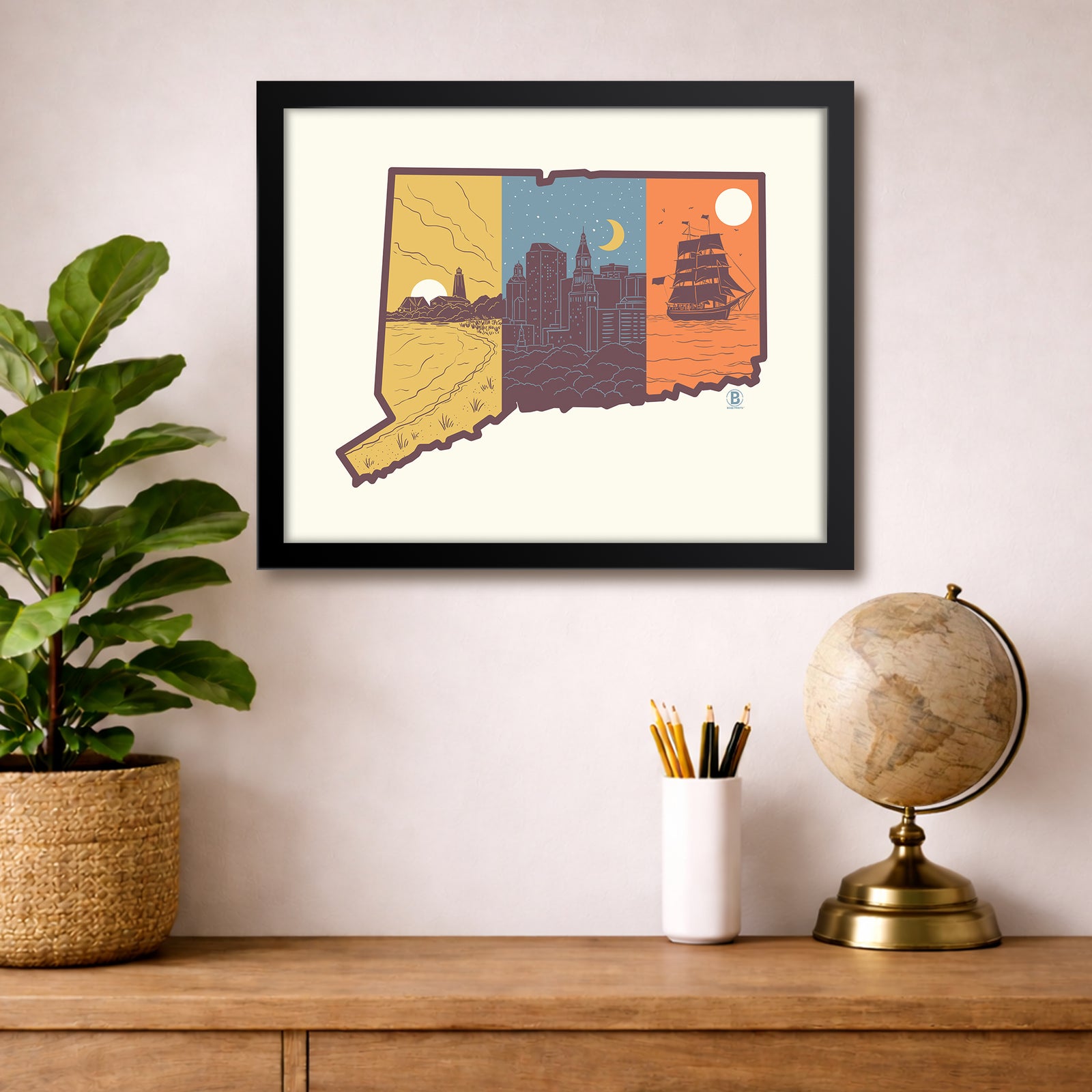 Layers of Connecticut Print
