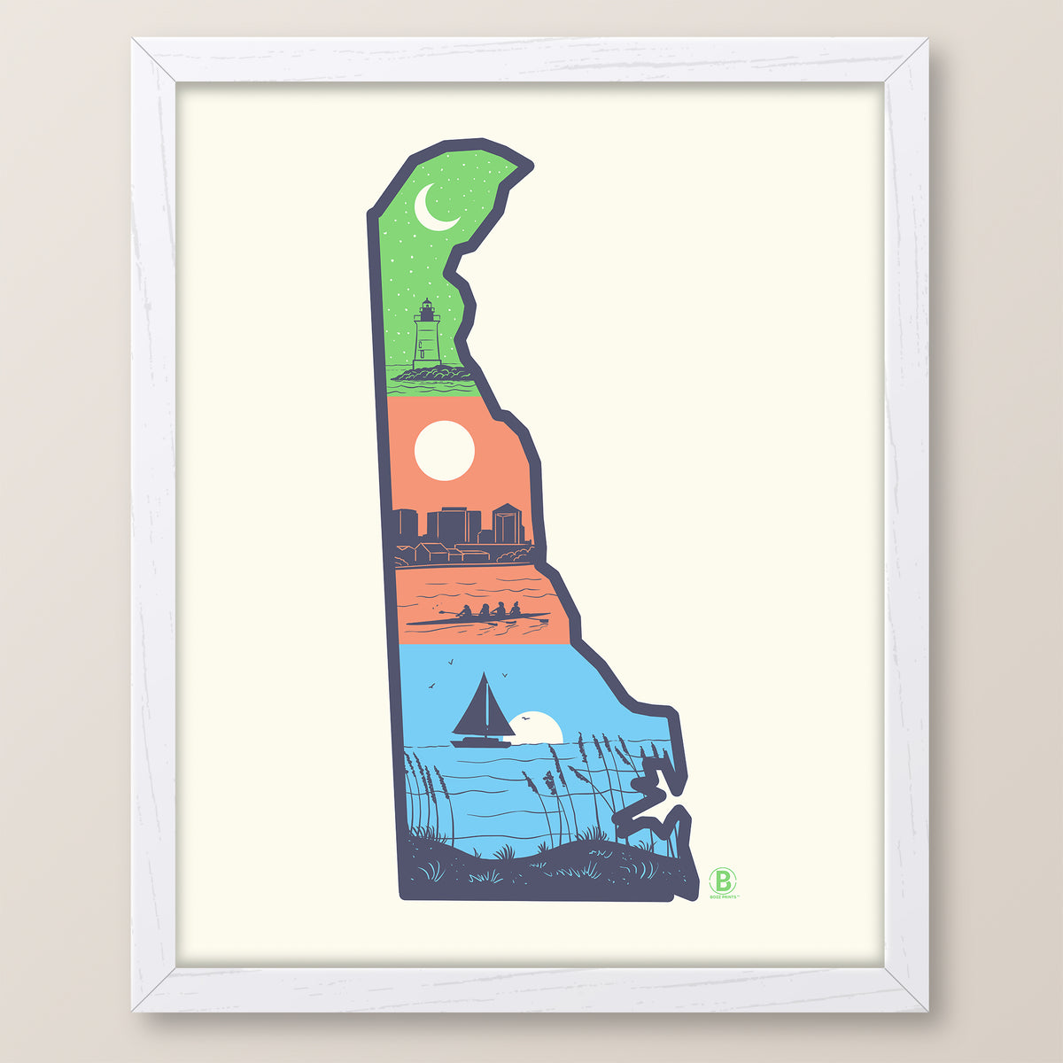 Layers of Delaware Print