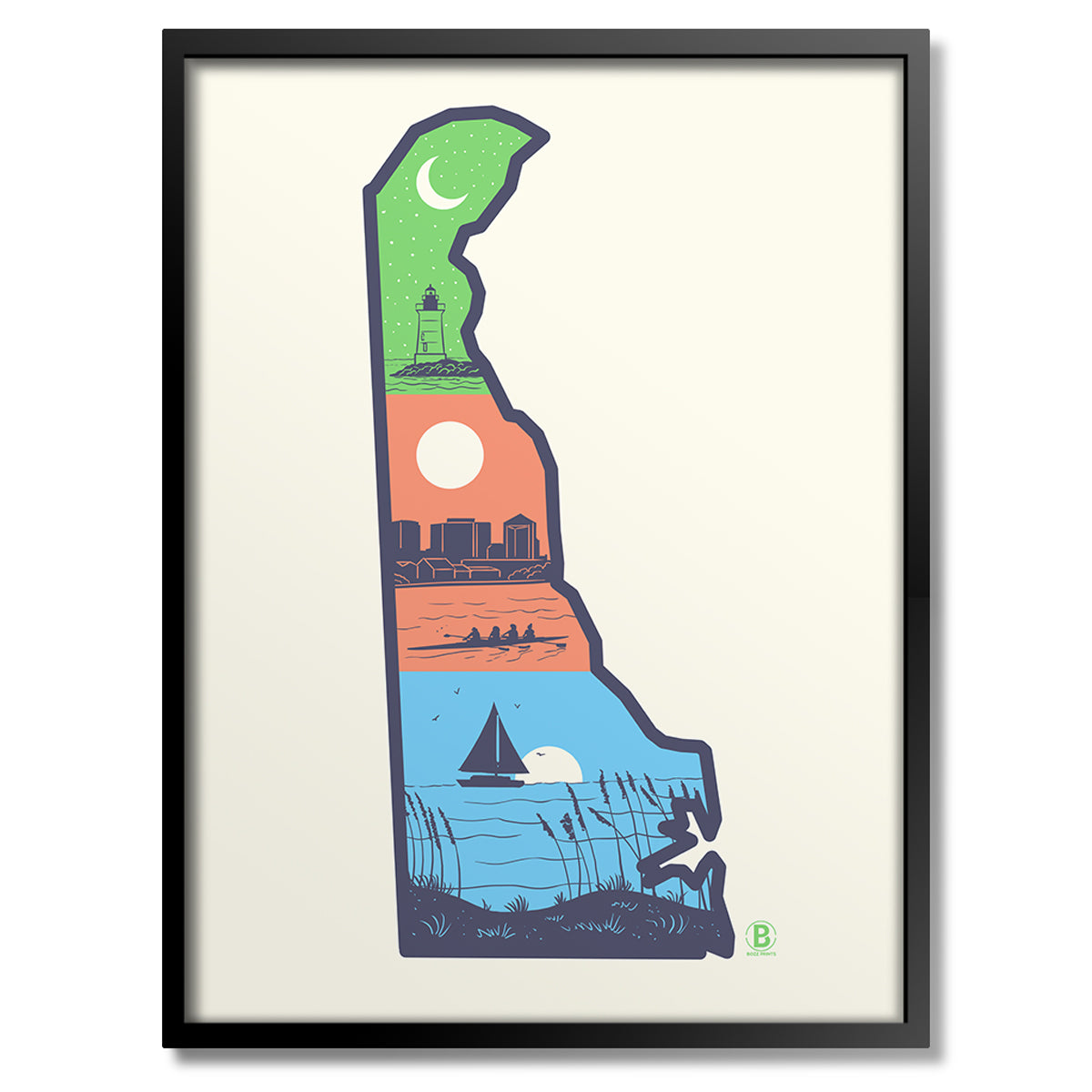 Layers of Delaware Print