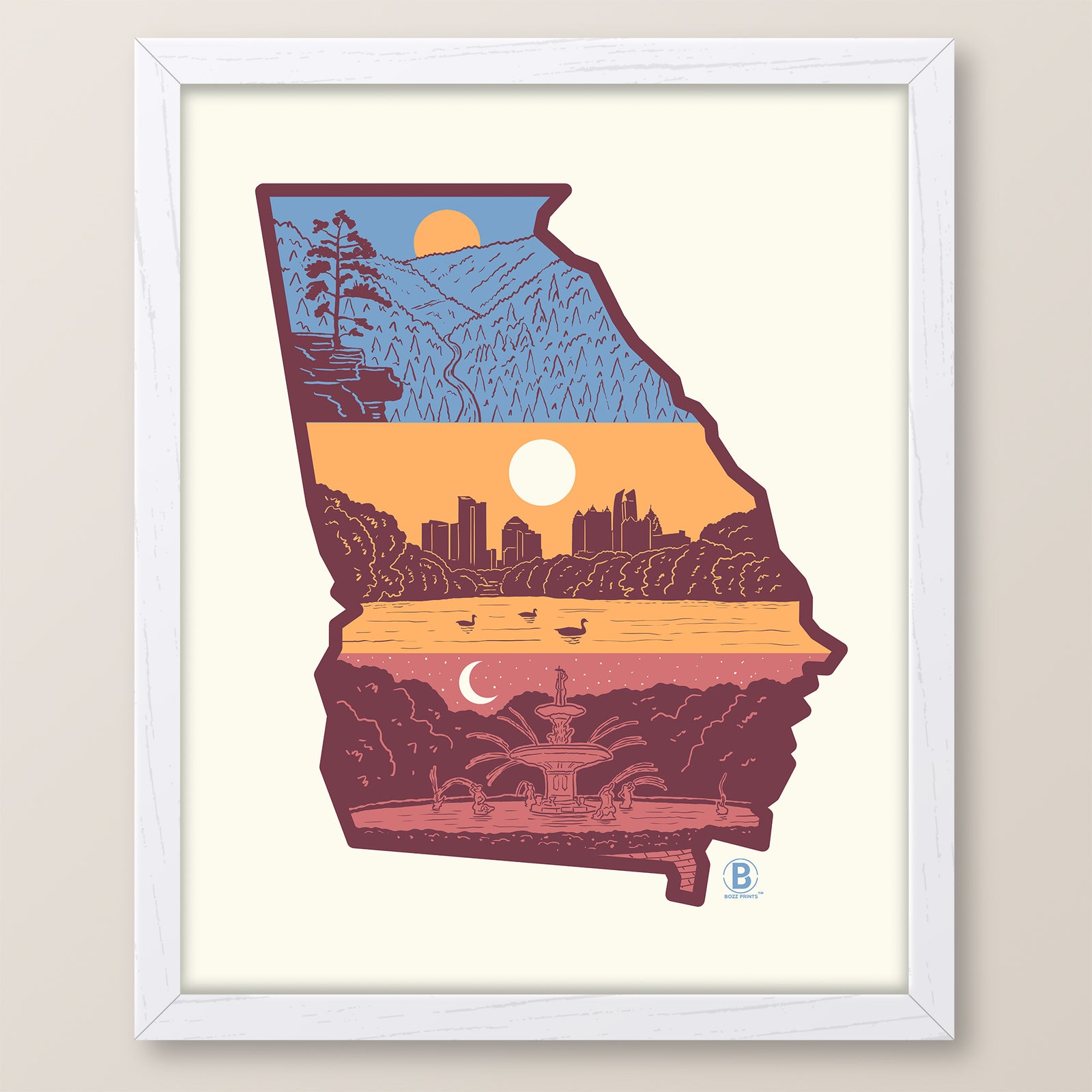 Layers of Georgia Print