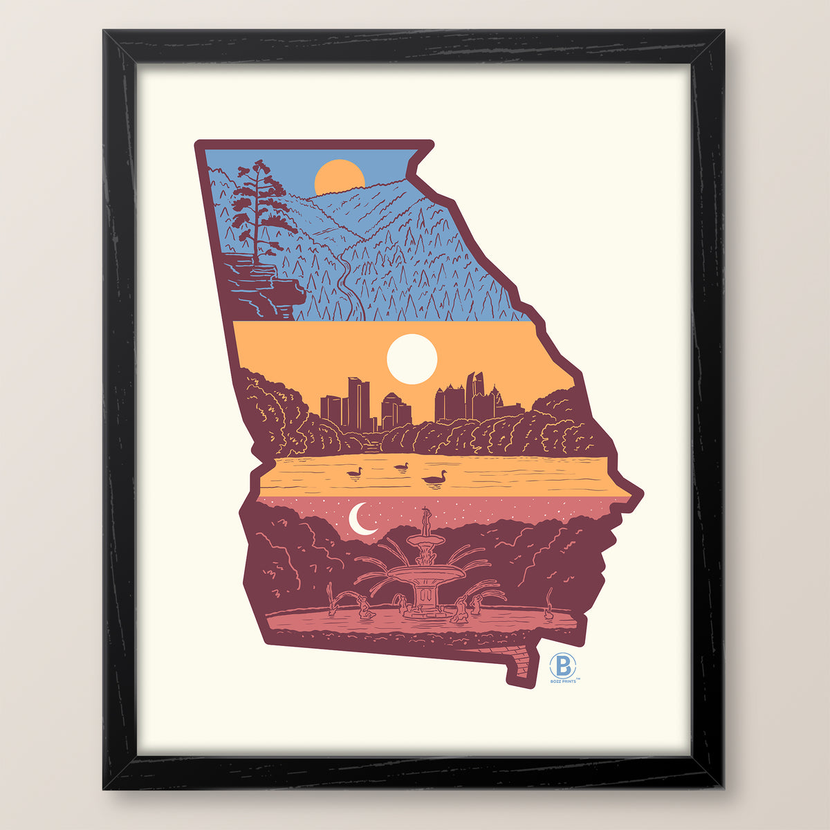 Layers of Georgia Print