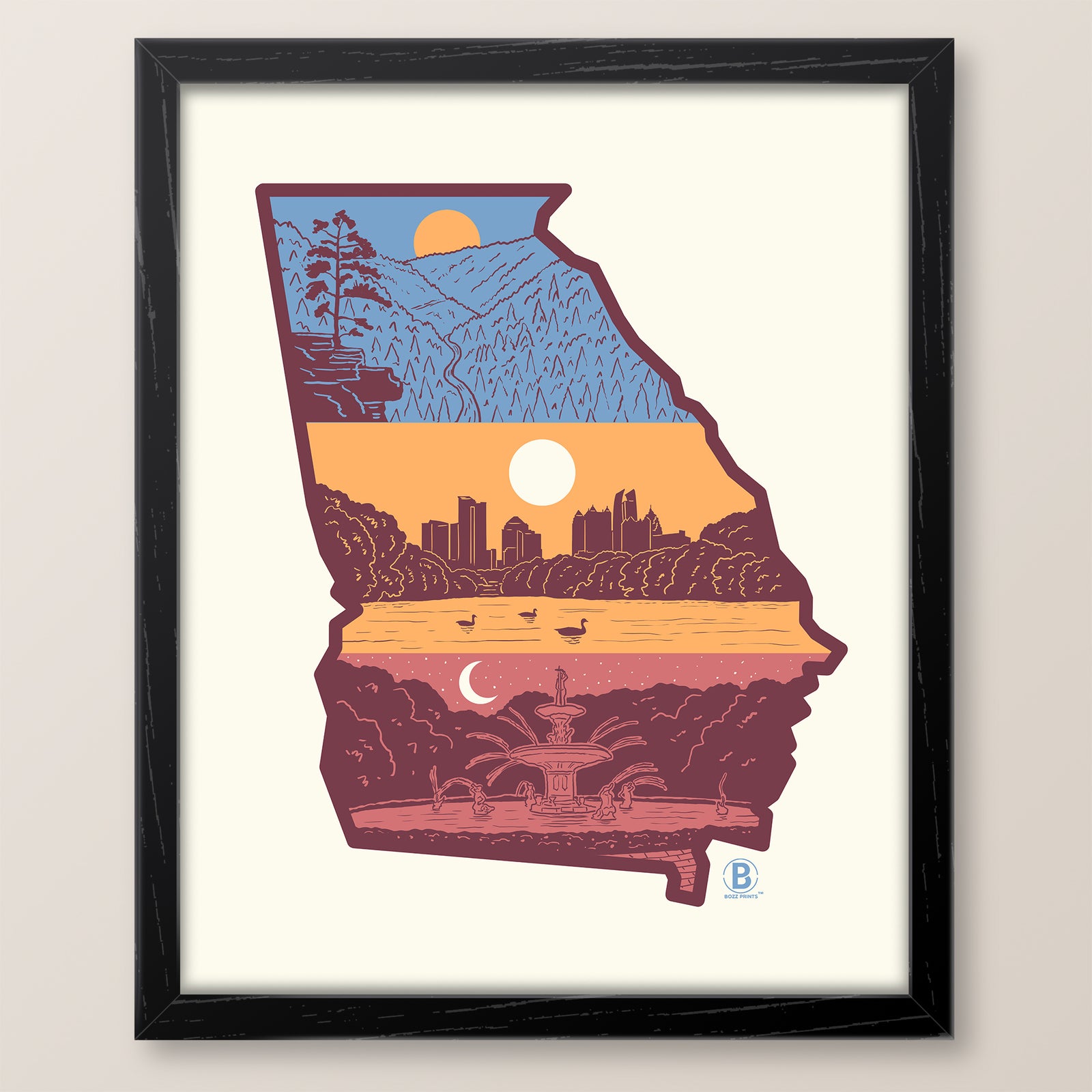 Layers of Georgia Print