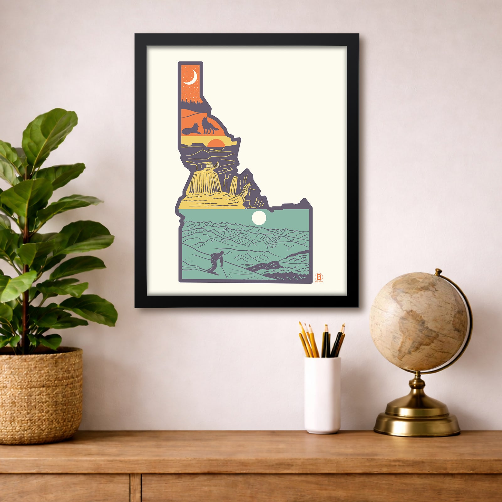 Layers of Idaho Print