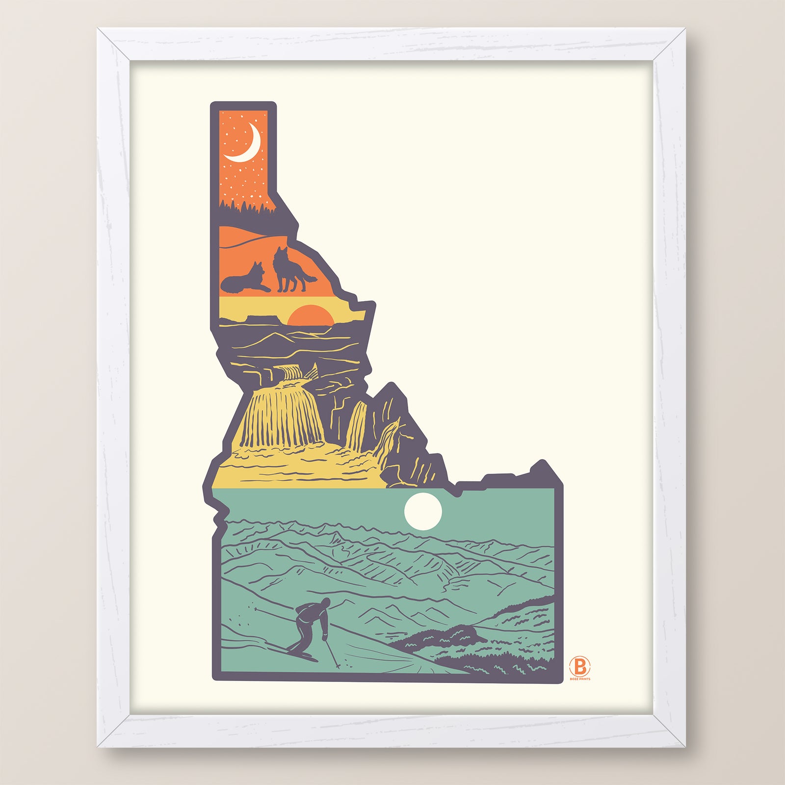 Layers of Idaho Print