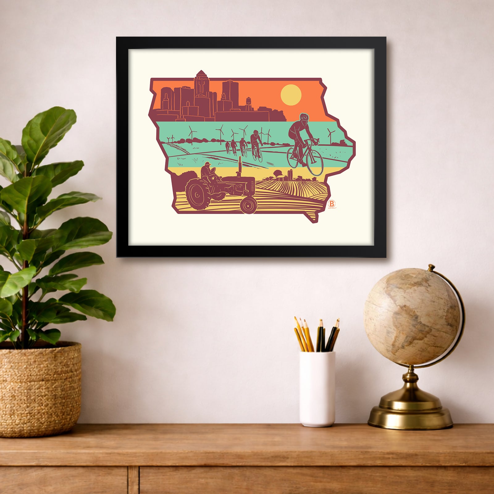 Layers of Iowa Print