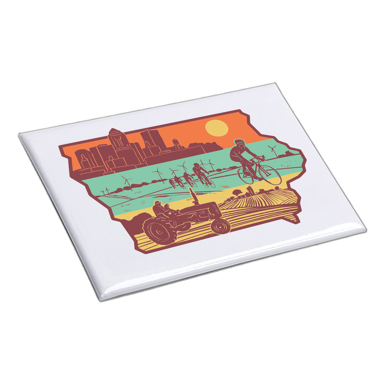 Layers of Iowa Magnet