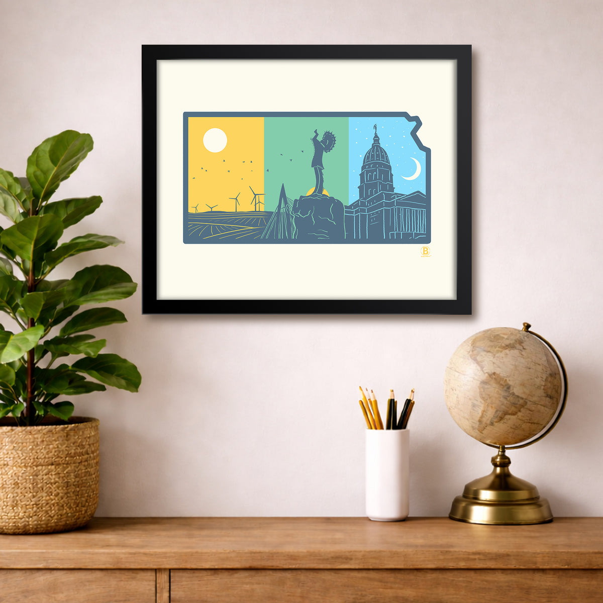 Layers of Kansas Print