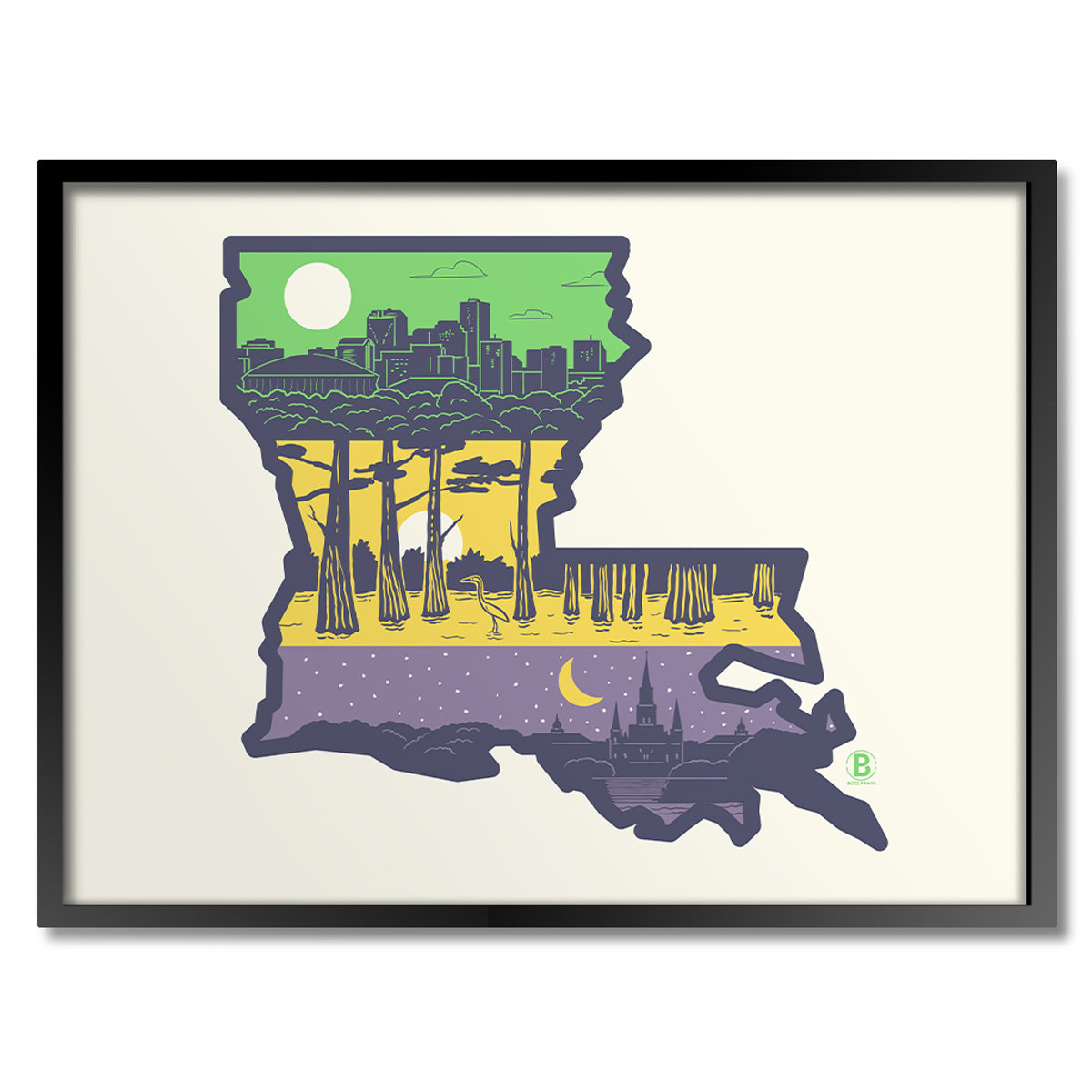 Layers of Louisiana Print