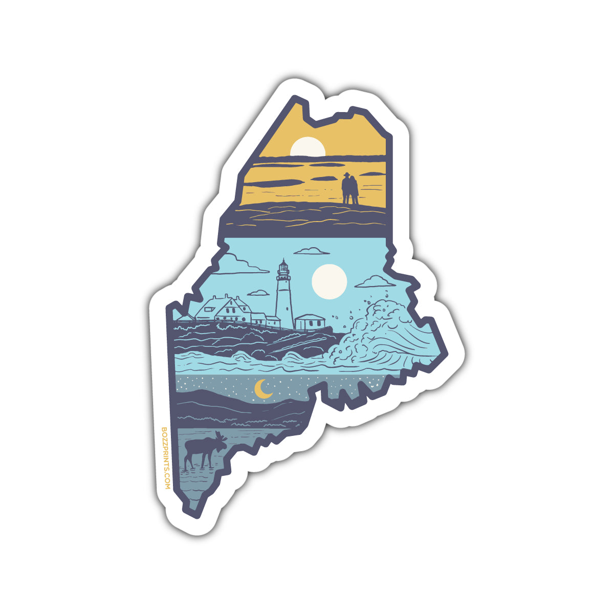 Layers of Maine Sticker