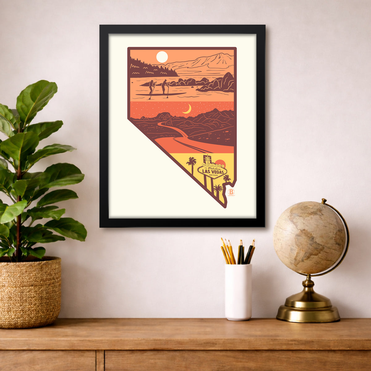 Layers of Nevada Print