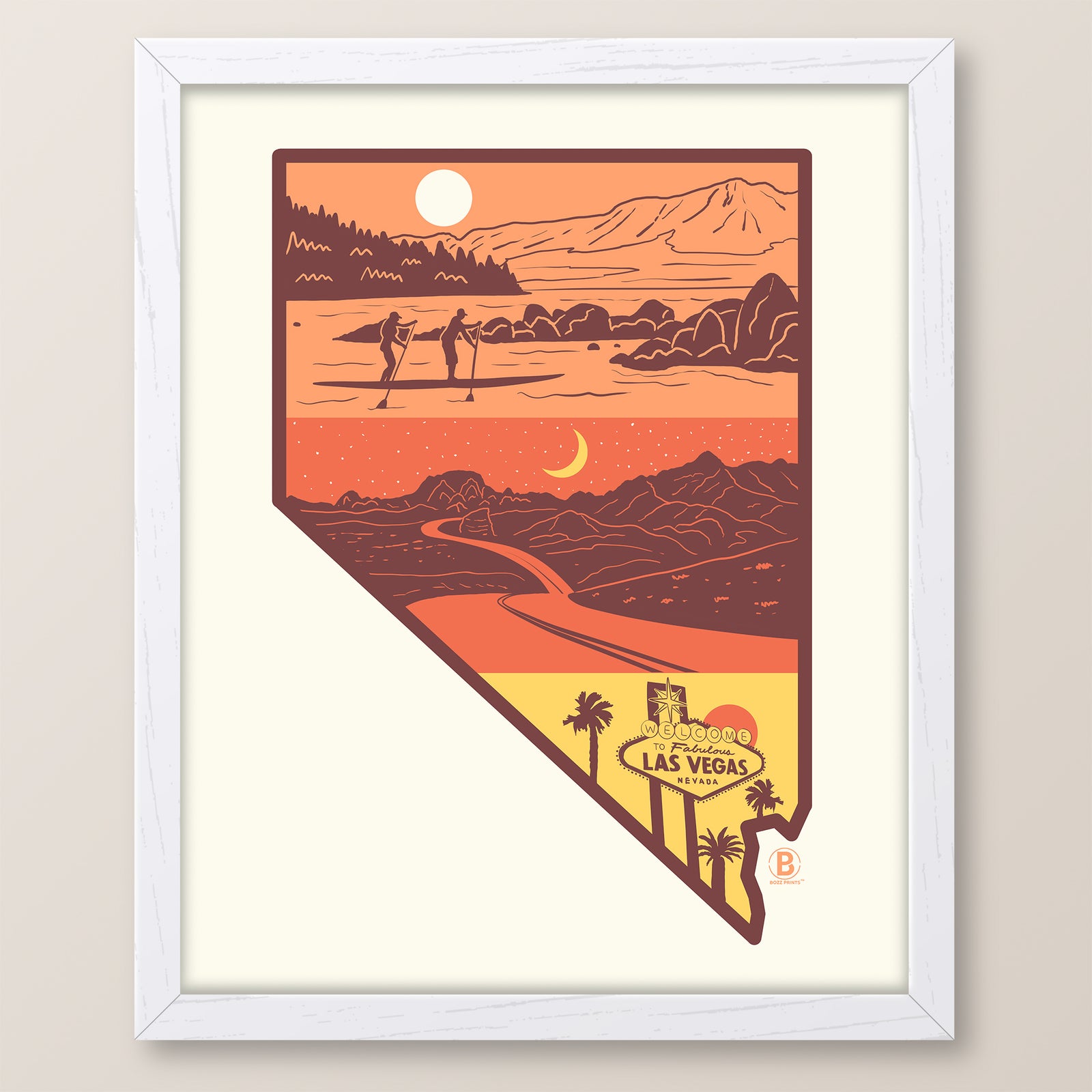 Layers of Nevada Print