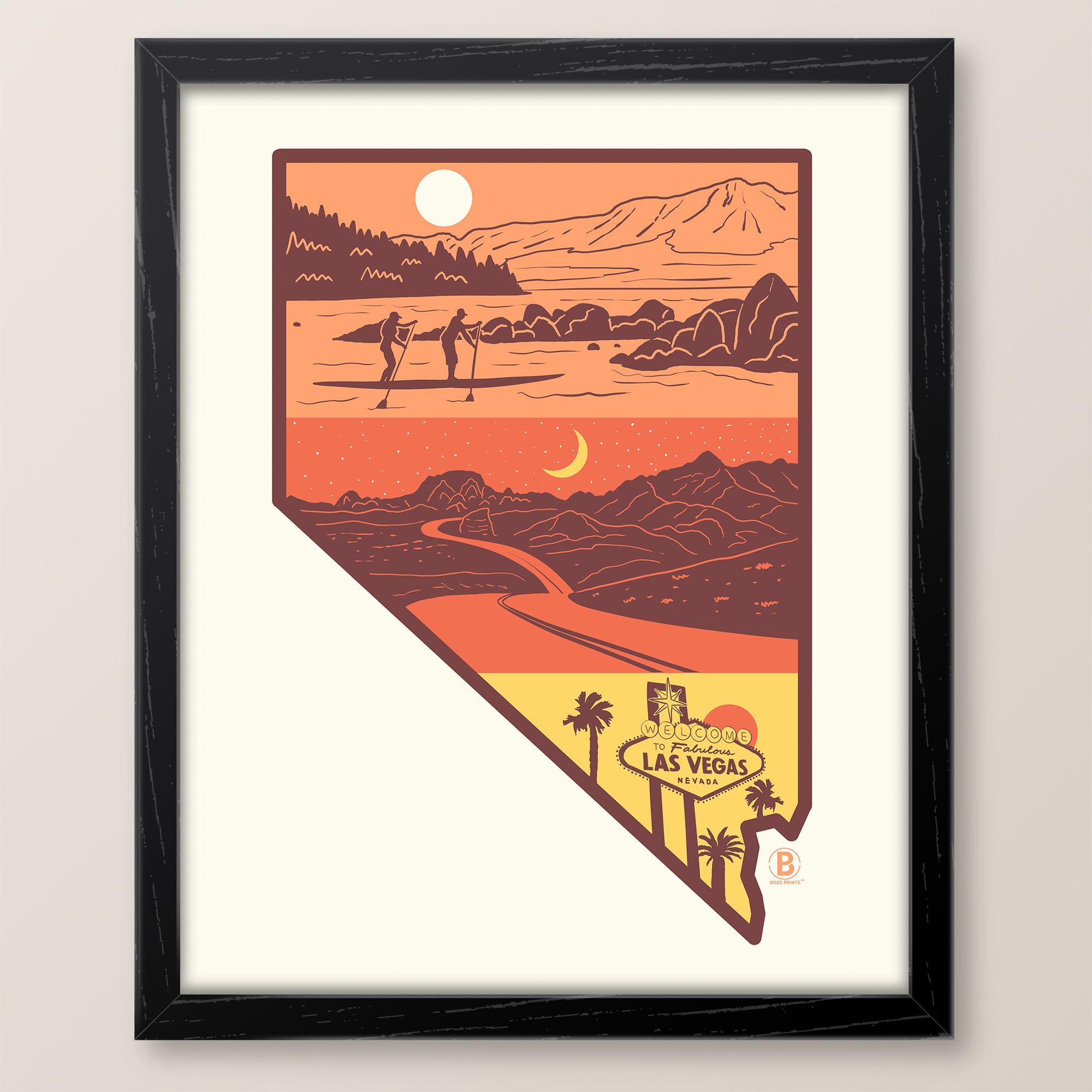 Layers of Nevada Art Print - Bozz Prints