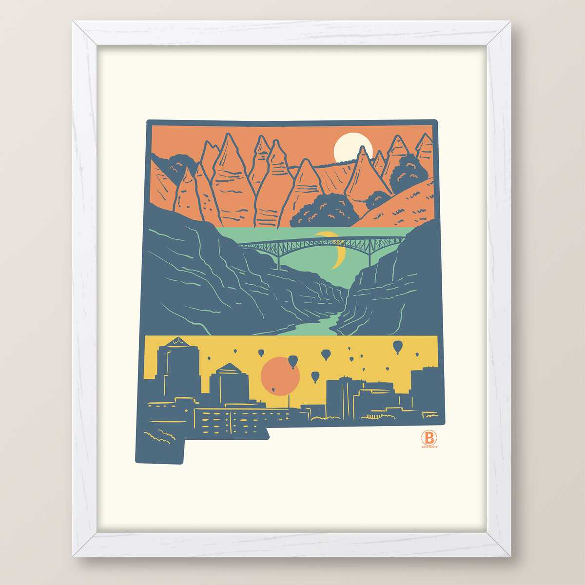 Layers of New Mexico Print