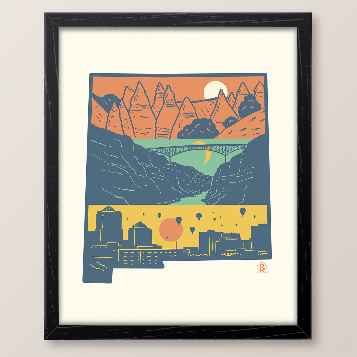 Layers of New Mexico Print