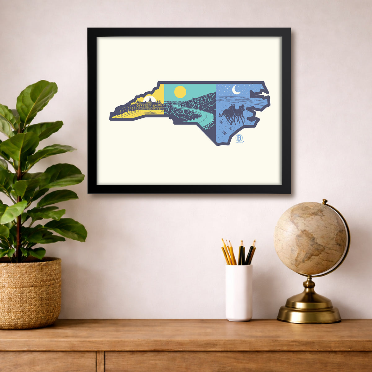 Layers of North Carolina Print