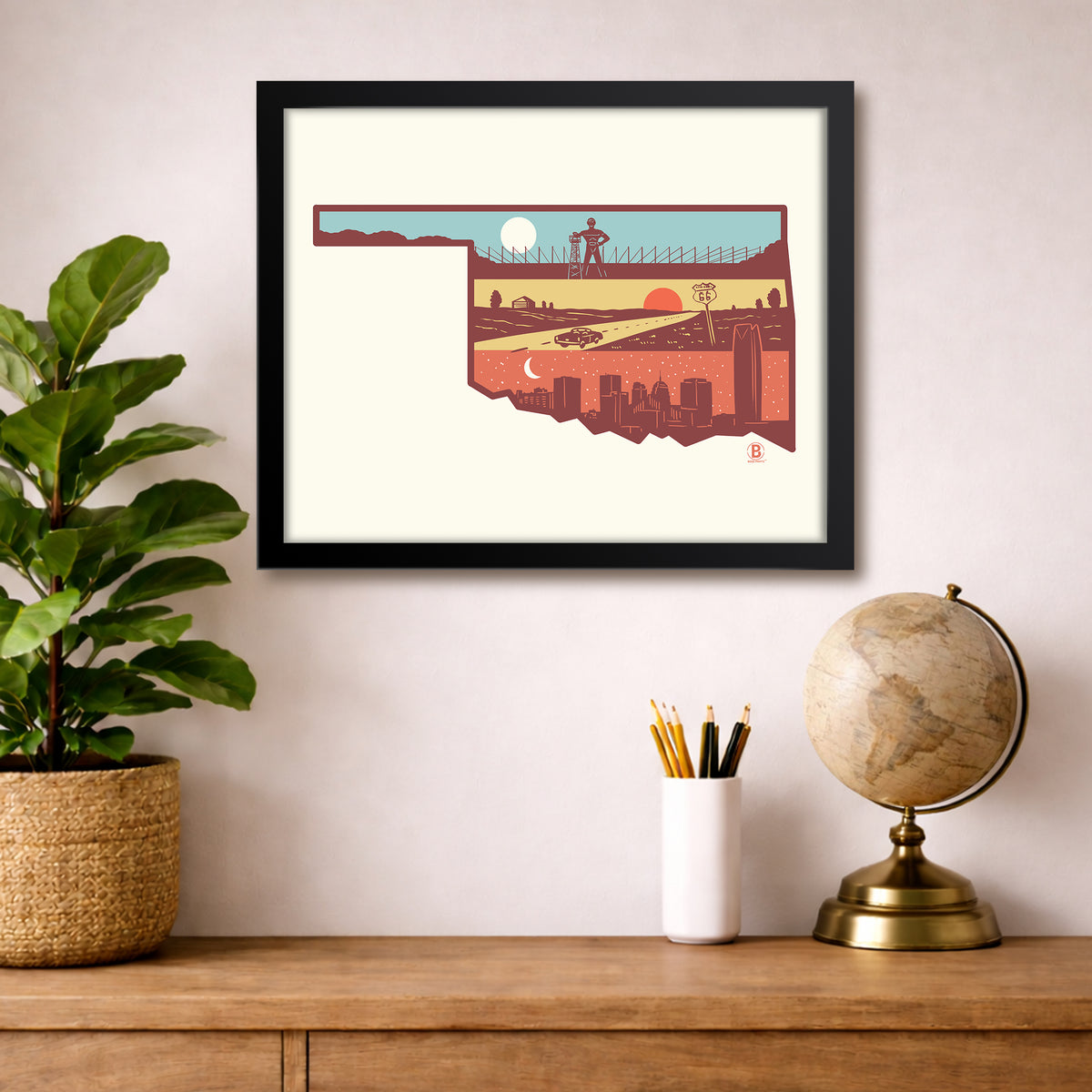 Layers of Oklahoma Print