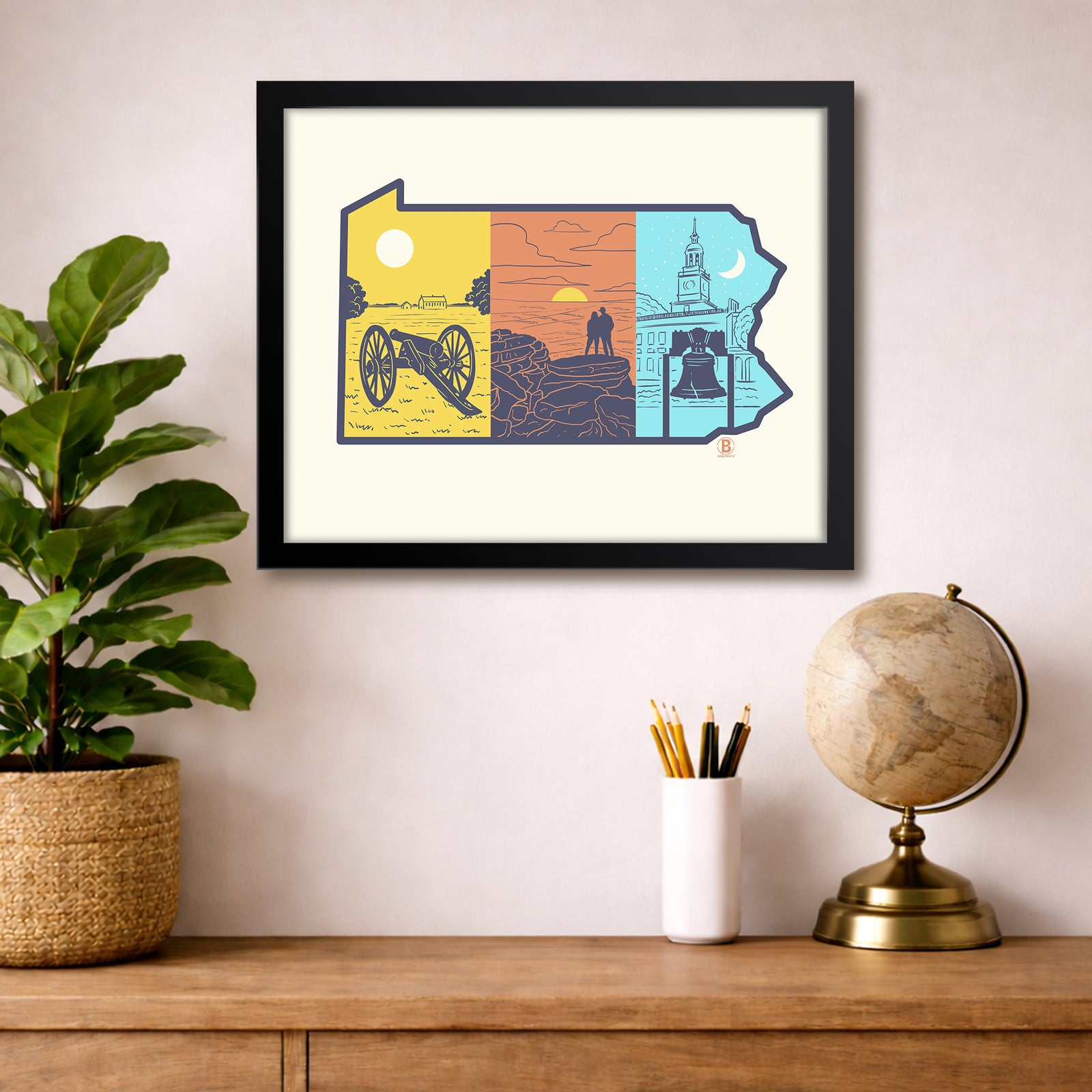 Layers of Pennsylvania Print